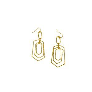 Textured Multi-layered Drop Earrings